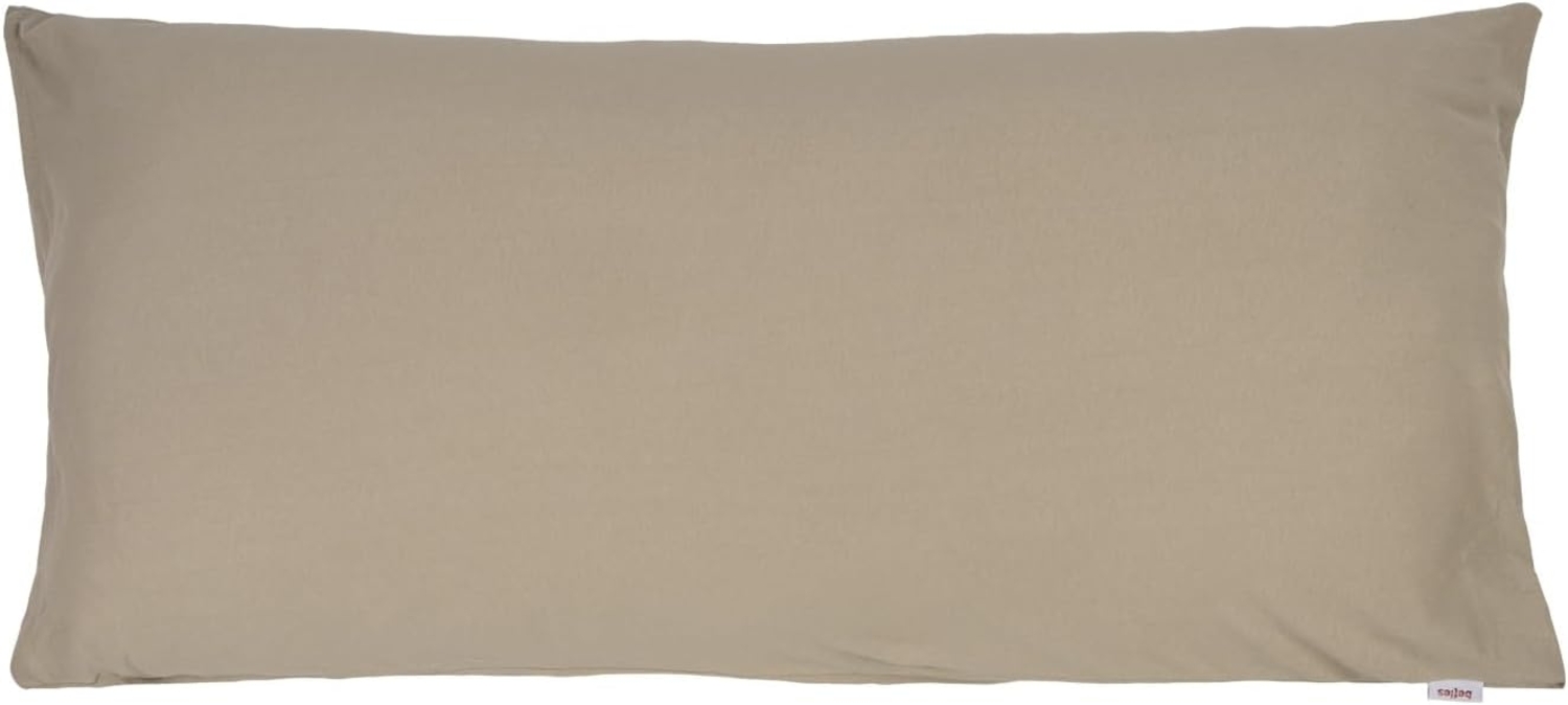 Kissenbezug ca. 40x80 cm Jersey plaza-taupe beties "BasicSoft" Bild 1