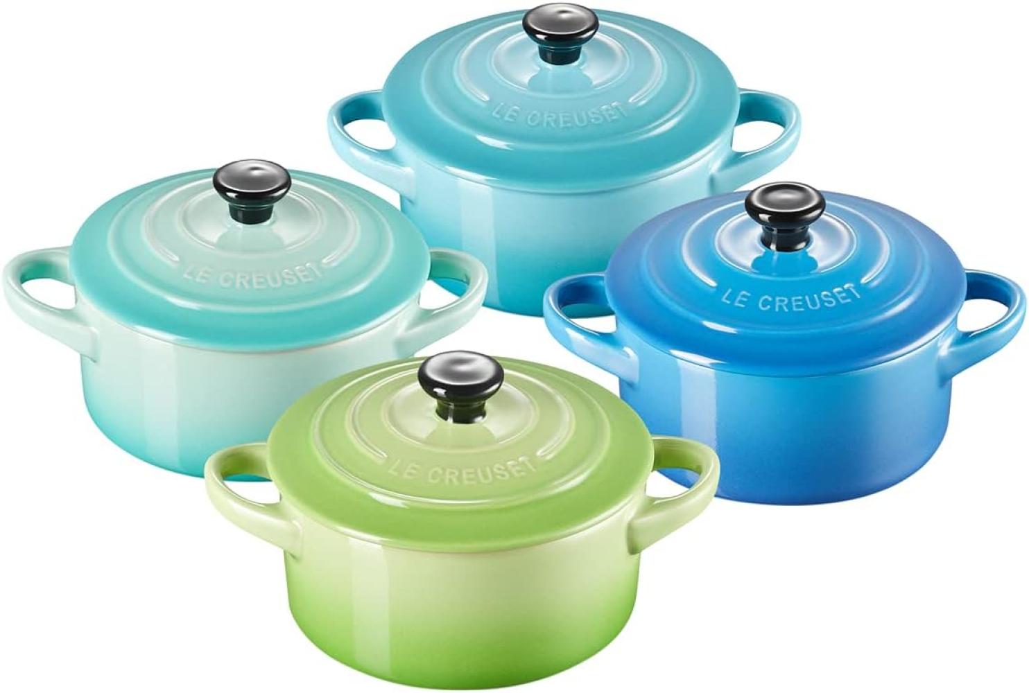 Le Creuset Mini Cocotte Meeresbrise 4er Set Bild 1