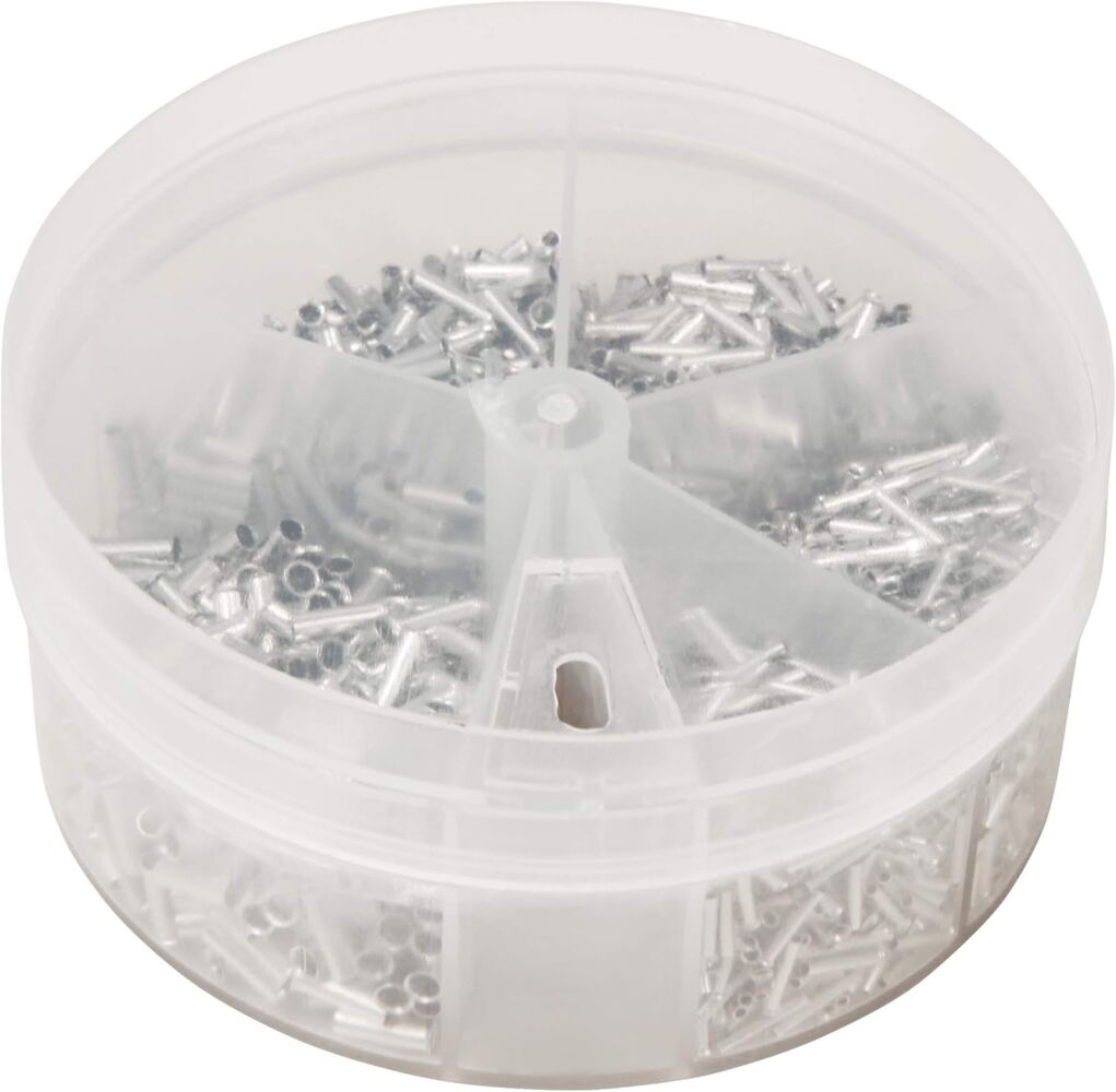 Aderendhülsen-Sortiment McPower, 0,5-2,5mm², unisoliert, Streudose, 1900-teilig Bild 1