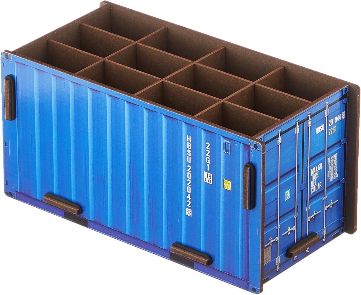 Werkhaus - Photo - Stiftebox "Container" Blau Stiftehalter Stifteköcher (CO1011) Bild 1