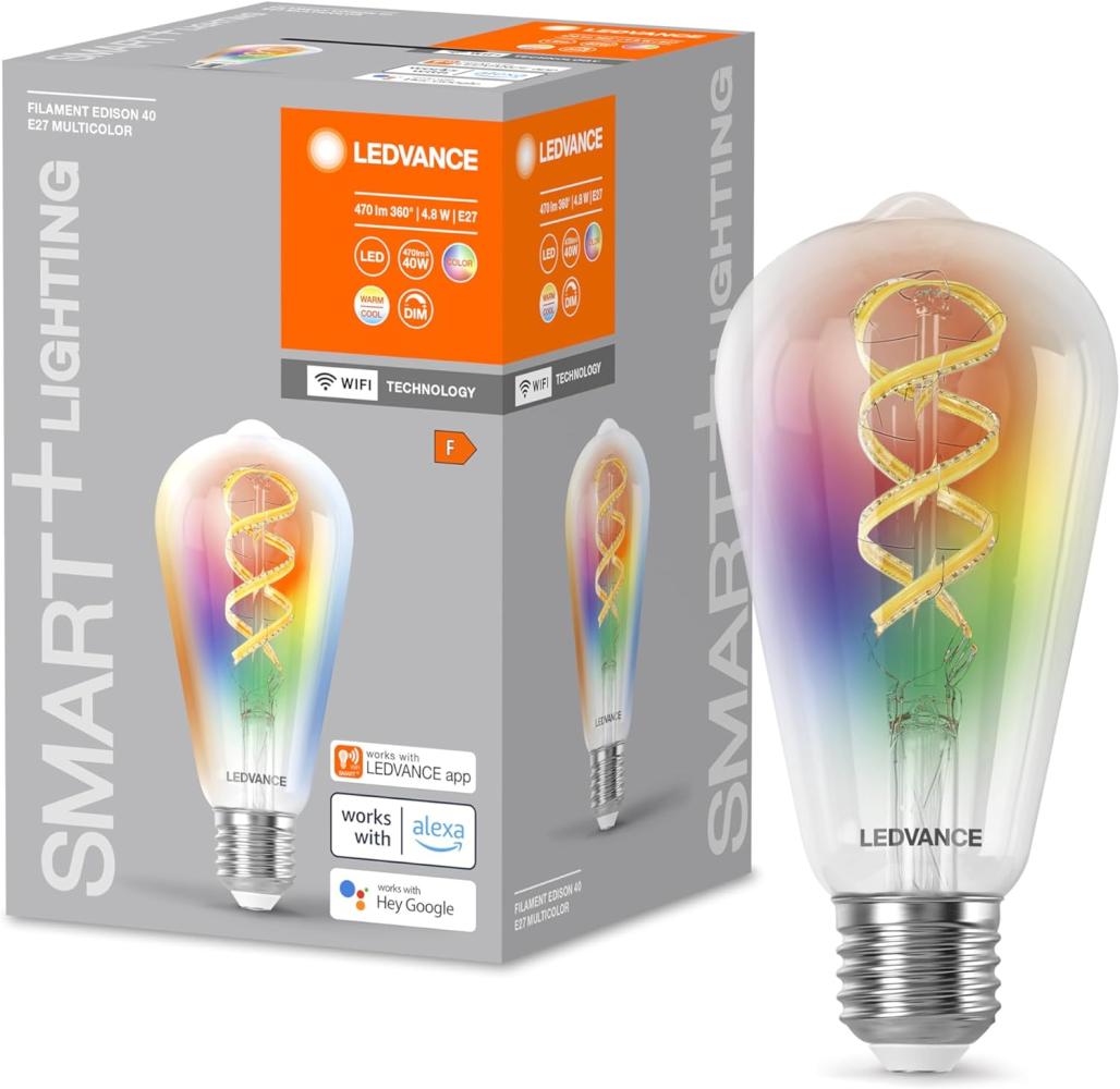 LEDVANCE SMART+WIFI Glühfaden Edison RGBTW E27 Bild 1