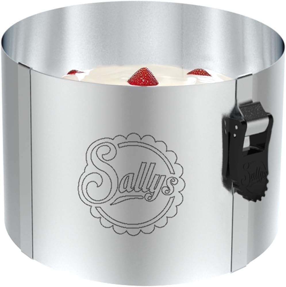 Sallys Tortenring Sallys Mini Tortenring (12-18 cm) aus robustem Edelstahl, rostfrei Bild 1