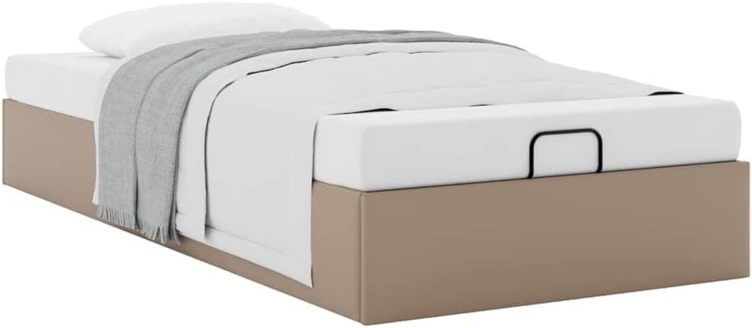 Ottoman-Bett ohne Matratze Cappucino 100x200 cm Kunstleder 3310788 Bild 1