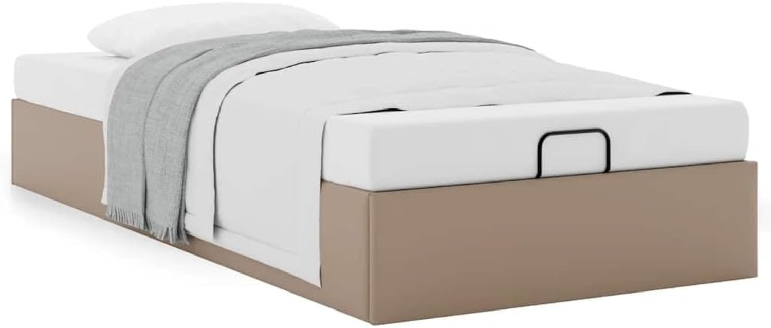 Ottoman-Bett ohne Matratze Cappucino 100x200cm Kunstleder 3310788 Bild 1