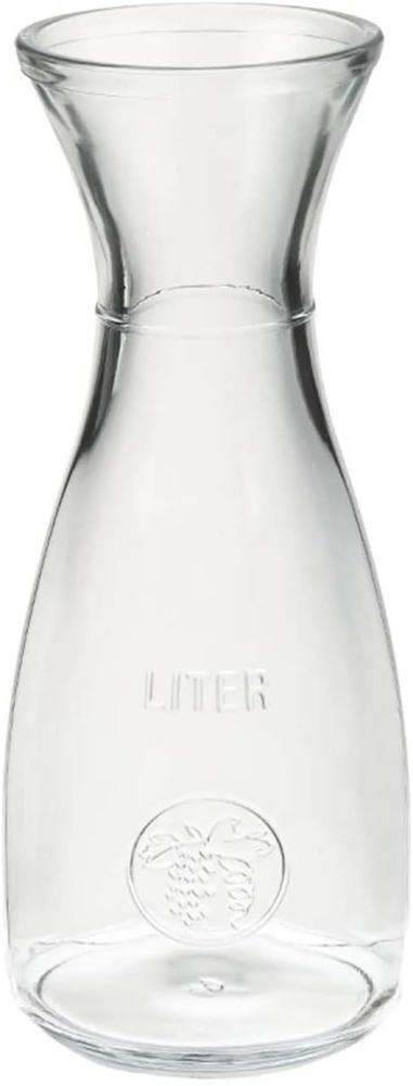 Glas Karaffe Bacchus 1L geeicht - 1Stück Bild 1