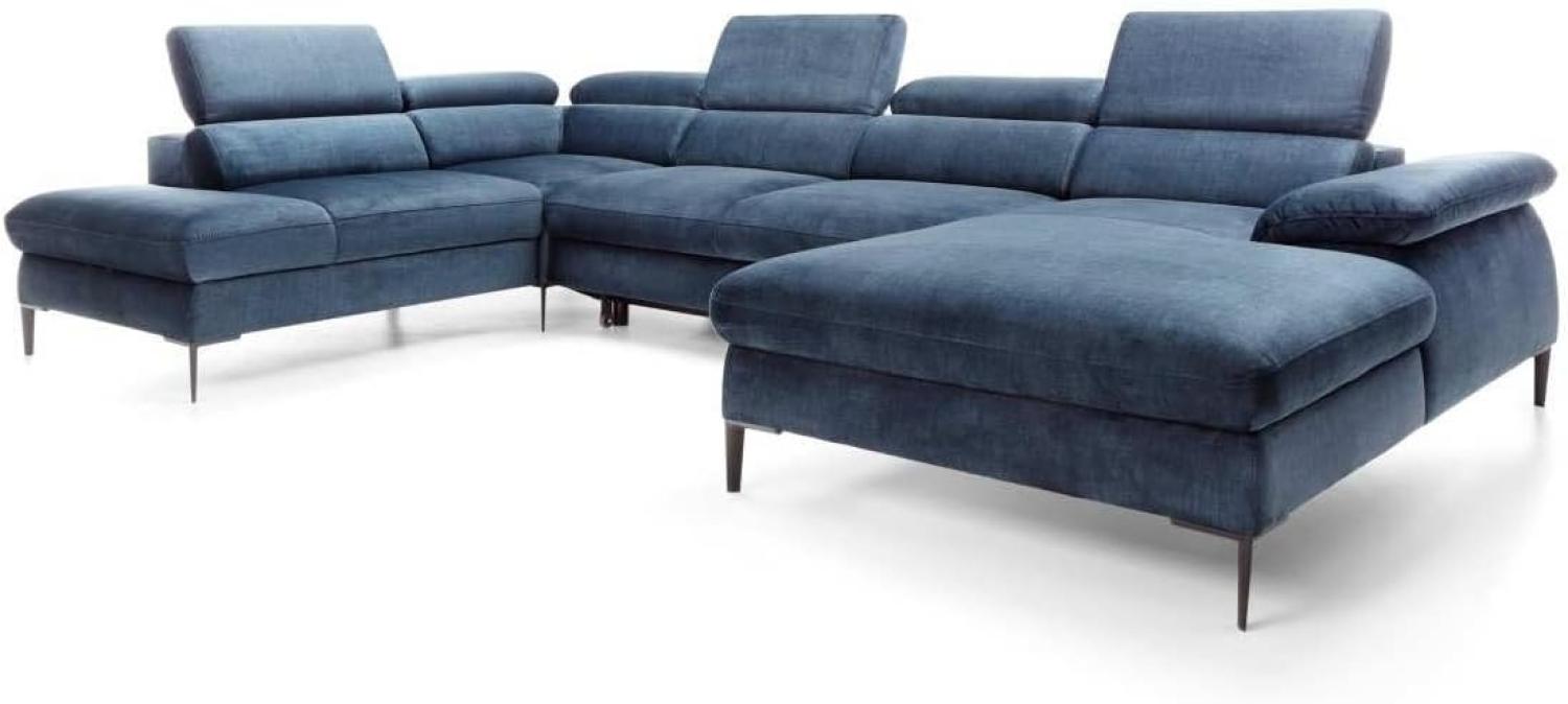 Designer Sofa Miriam mit Schlaf- und Klappfunktion Rechts Bild 1