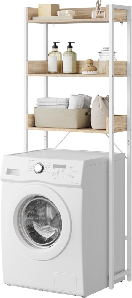 EUGAD Badregal, 1-tlg, Toilettenregal, Waschmaschinenregal, 3-stöckig Bild 1