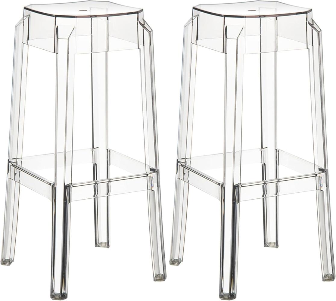 2er Set Barhocker Fox transparent Bild 1