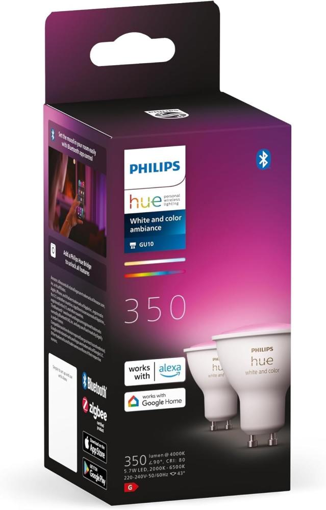 Philips Hue Color GU10 Spotlight - Doppelpack Bild 1