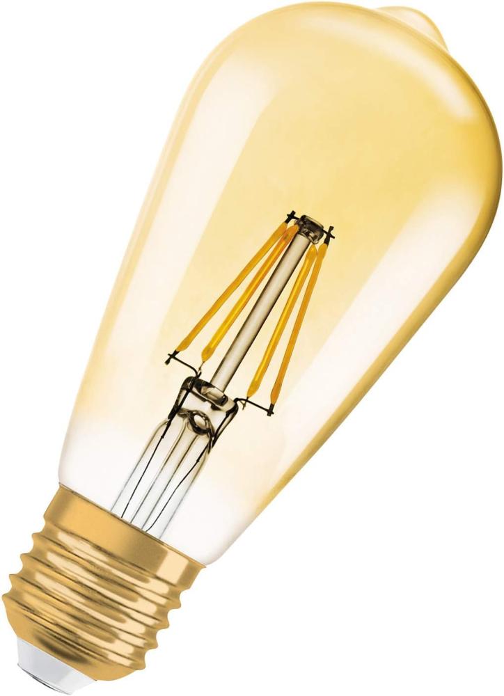 Osram LED-Lampe Vintage 1906 Edison 4W/824 (35W) Gold E27 Bild 1