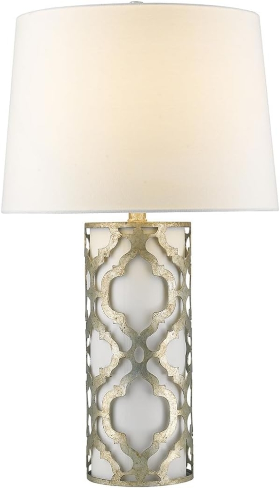 Tischleuchte, Stahl, Weiß, H 69,6 cm Bild 1