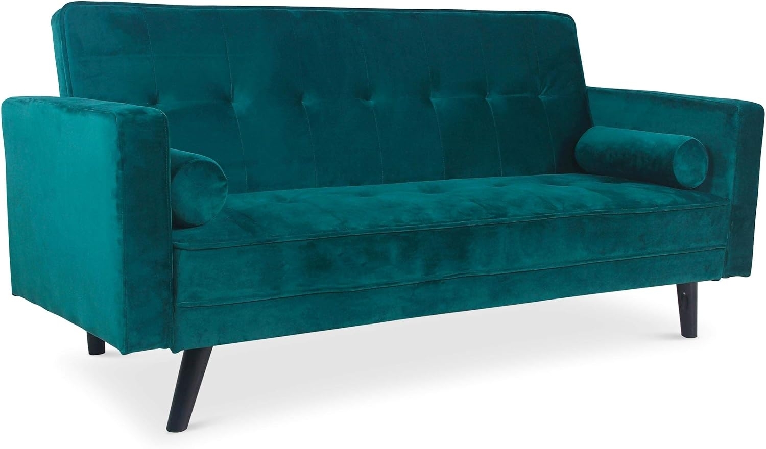 Menzzo Slow Schlafsofa, Samt, Grün, 186 Bild 1