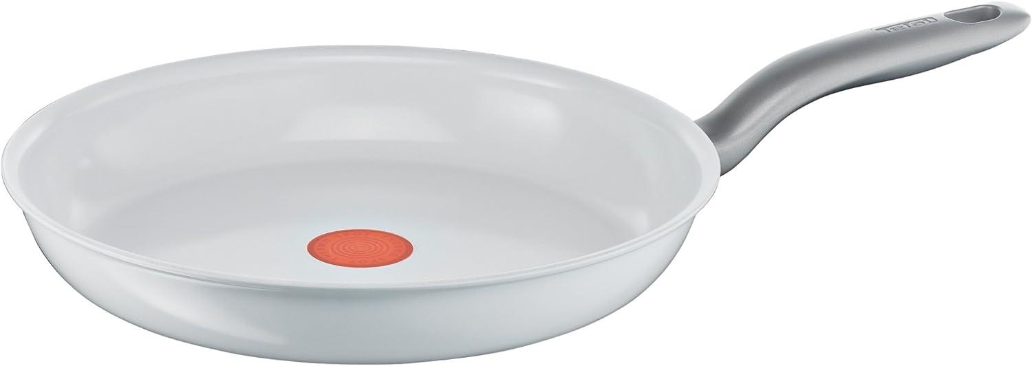 Tefal Ceramic C White Induction C90804 Rund Allzweckpfanne Weiß Keramik 175 °C Keramik Edelstahl Bild 1