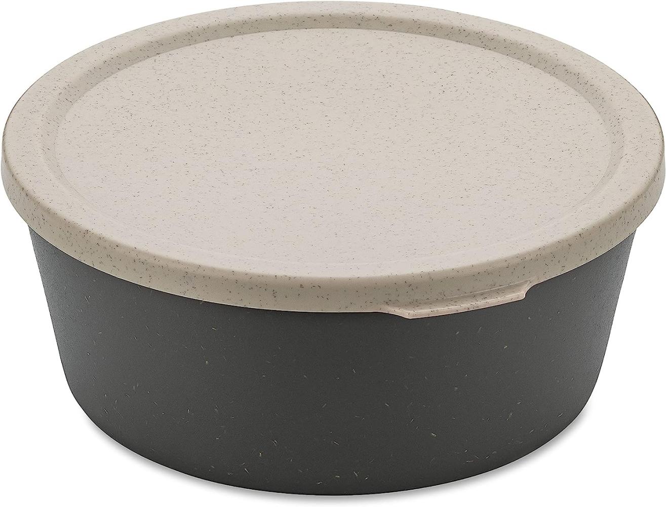 Koziol Schale Connect Bowl Mit Deckel, Schüssel, Kunststoff-Holz-Mix, Nature Ash Grey, 400 ml, 7202701 Bild 1