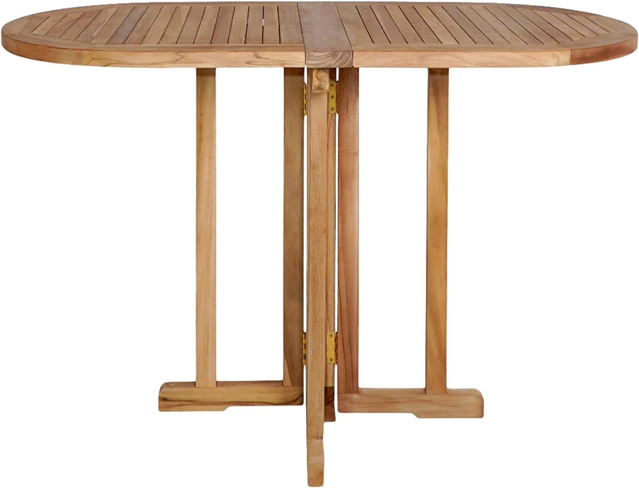 Teak Klapptisch ELVA ca. 120x60cm Bild 1