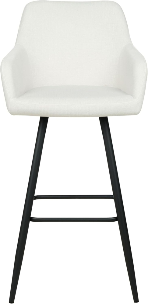 Set mit 2 Barstühlen CASMALIA Samtstoff Cremeweiß Bild 1