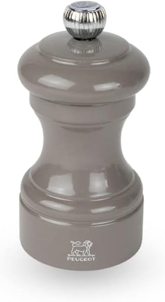 Peugeot Bistro Salzmühle 10 cm Taupegrau lackiertes Holz Bild 1