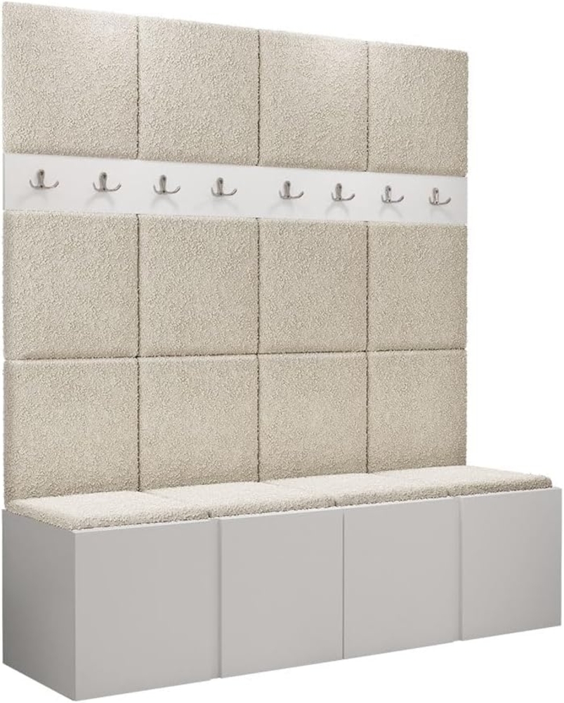 Garderoben-Set Monati V, Weiß, Farbe: Abriamo 03 Bild 1