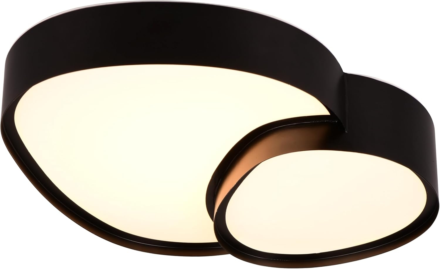 LED Deckenleuchte RISE mit Fernbedienung dimmbar Schwarz, Breite 43,5cm Bild 1