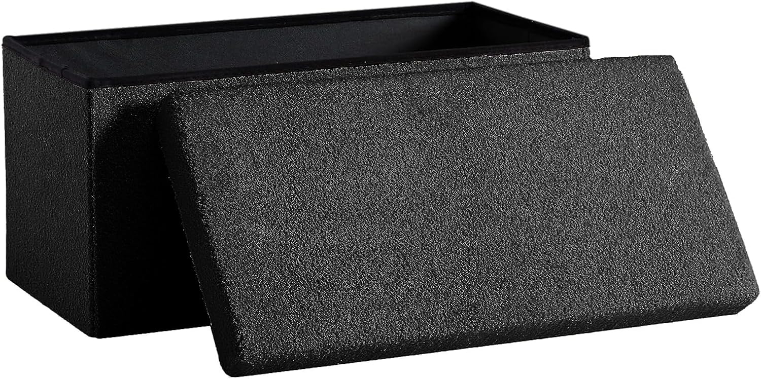 Zedelmaier Sitzbank Sitzwürfel mit Stauraum Samt Fußbank Truhen Aufbewahrungsbox faltbar belastbar bis 300 kg, Deckel abnehmbar, 76 x 38 x 38 cm Bild 1