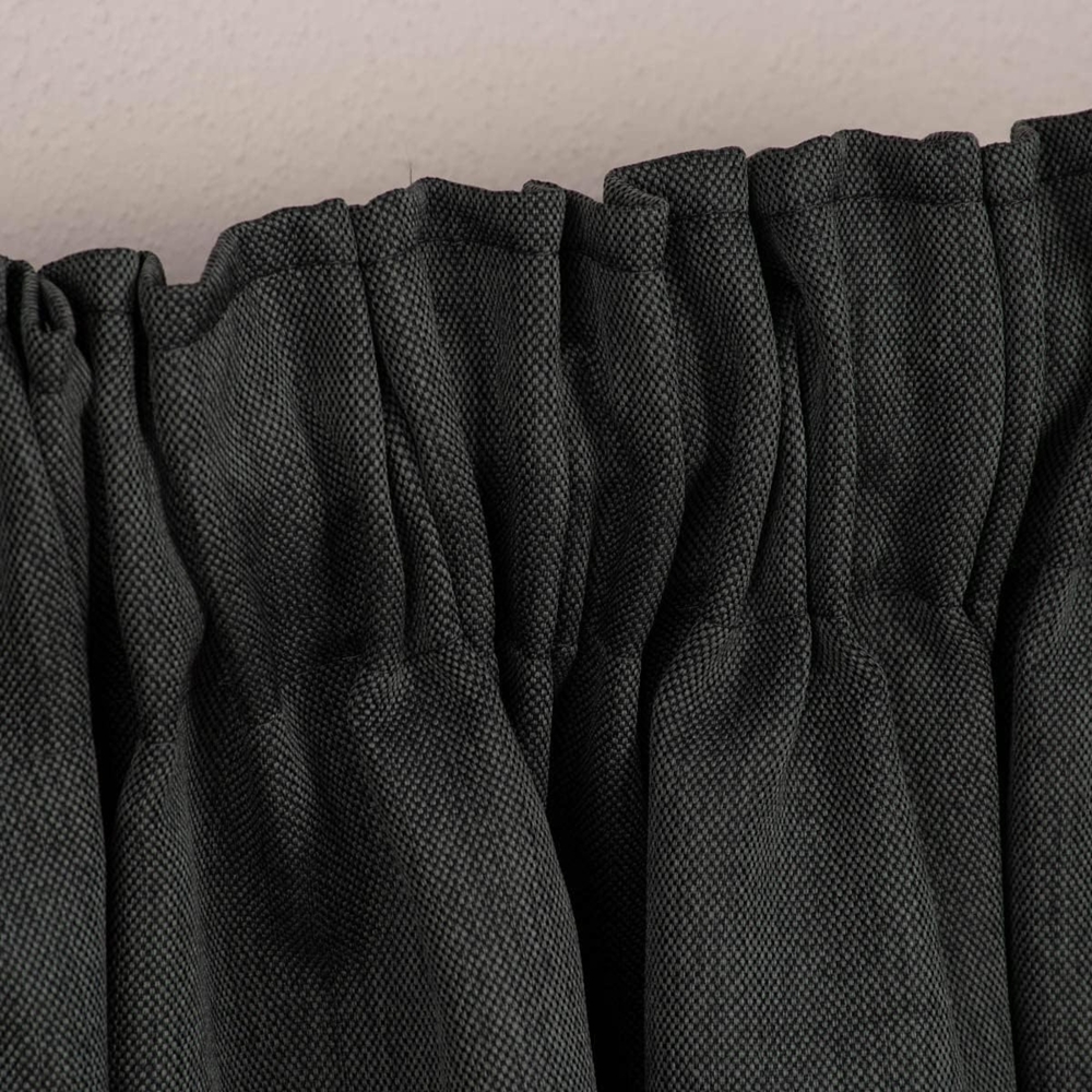 Homing Schlaufenschal Galdin 140x245 Vorhang Schlafzimmer verdunkelnd anthrazit Bild 1