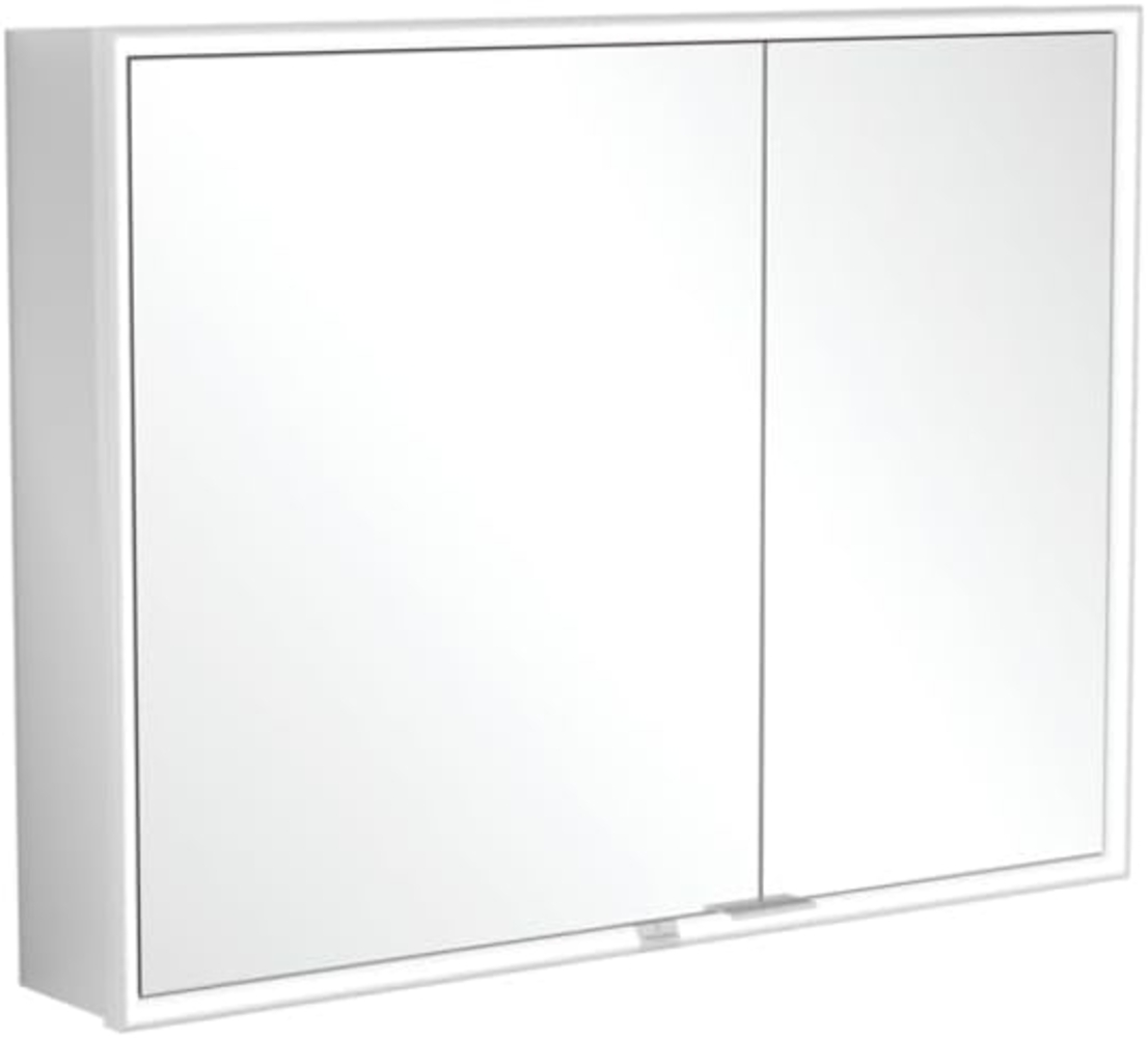 Villeroy & Boch My View Now, Spiegelschrank für Wandeinbau mit Beleuchtung, 1000 x 750 x 167,5 mm, mit Sensordimmer, 2 Türen, A45610 - A4561000 Bild 1
