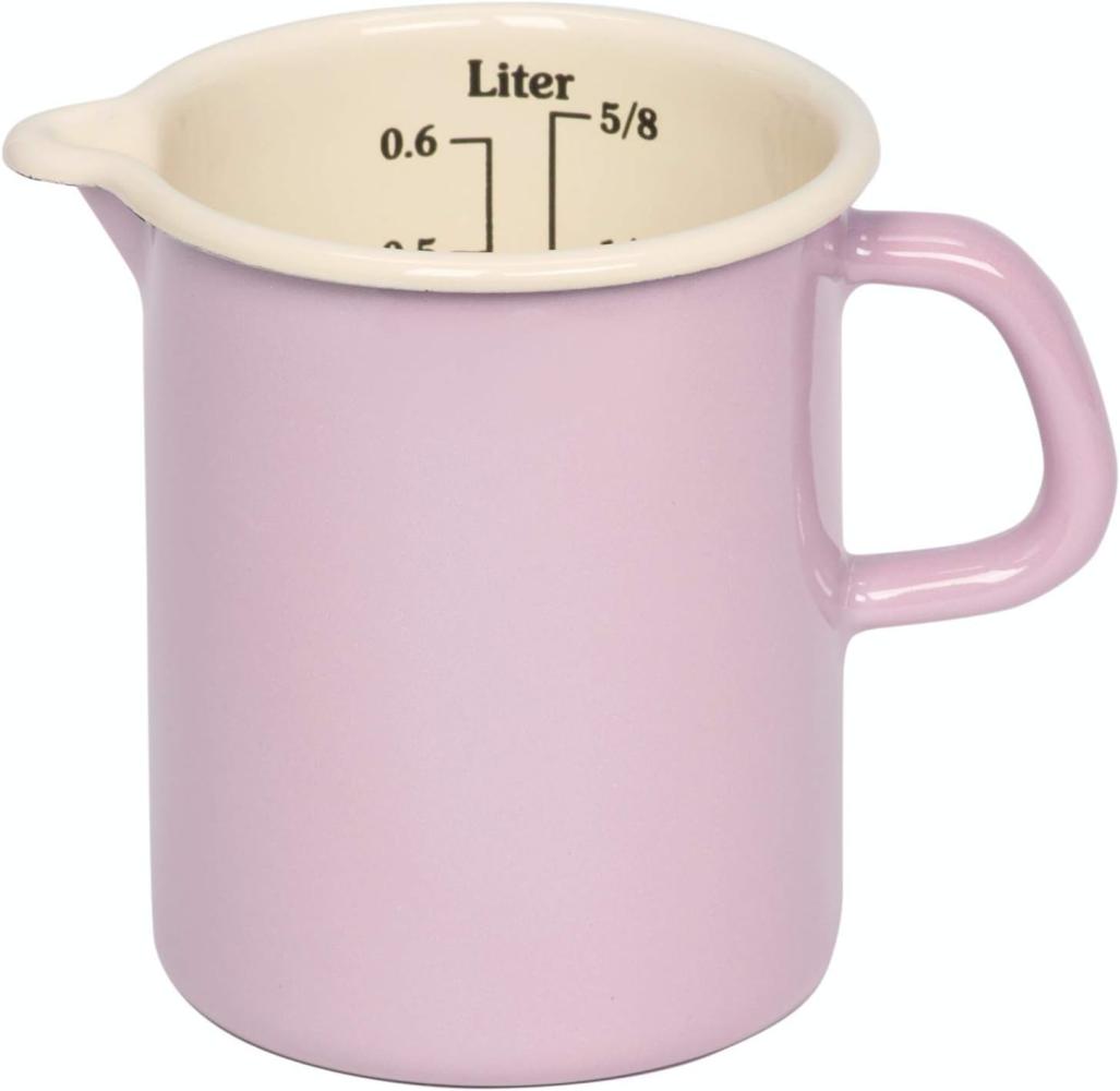 RIESS Messbecher emailliert 0,5 l rosa/bunt Bild 1