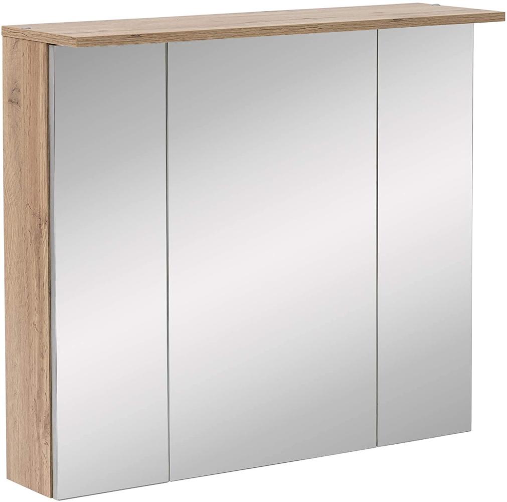 Schildmeyer Nora Spiegelschrank 142530, Eiche Landhaus Dekor, 80,5 x 16 x 72,3 cm (B/T/H) Bild 1