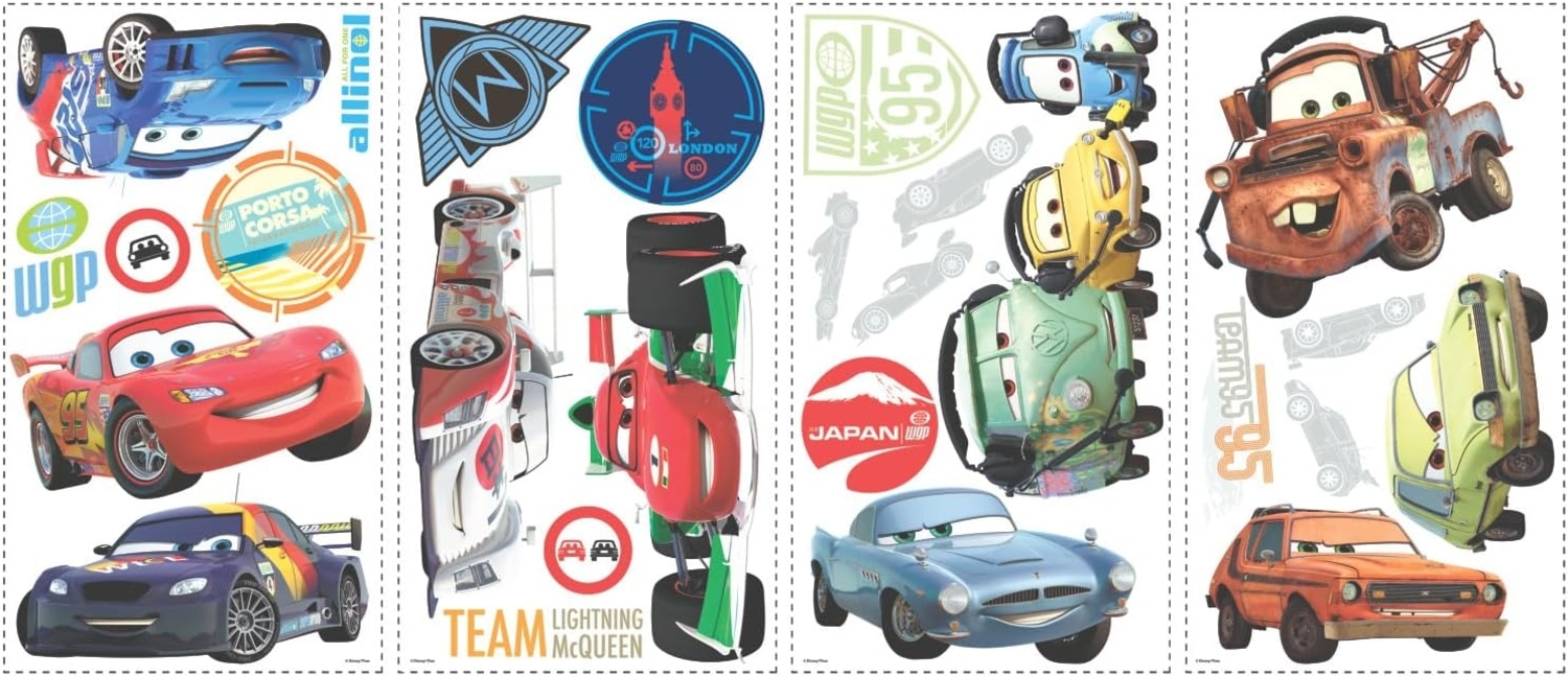 DISNEY Pixar Cars Wandtattoo 26tlg Bild 1