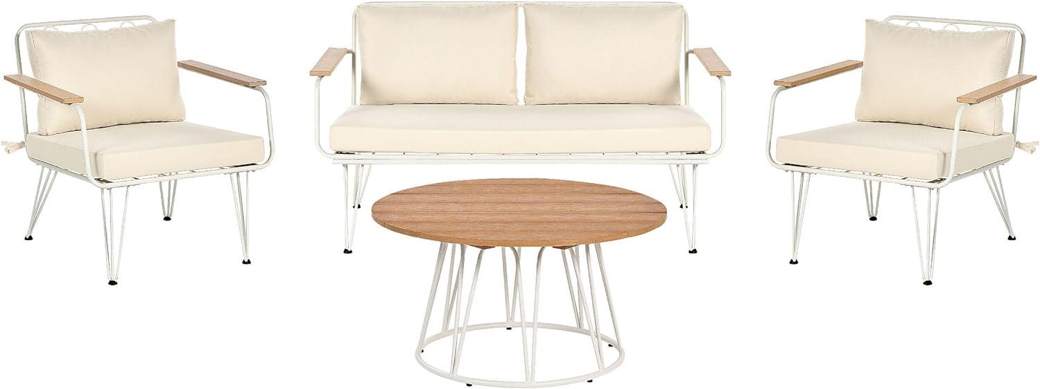 Sitzgruppe MONTESILVANO Stahl Helles Beige Bild 1