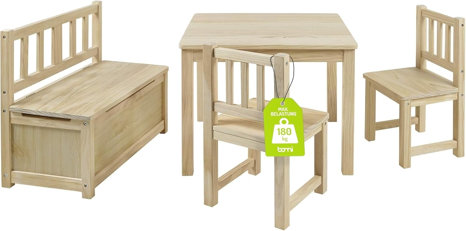 Bomi 'Anna' Kindersitzgruppe, 4-tlg., Kiefernholz natur Bild 1
