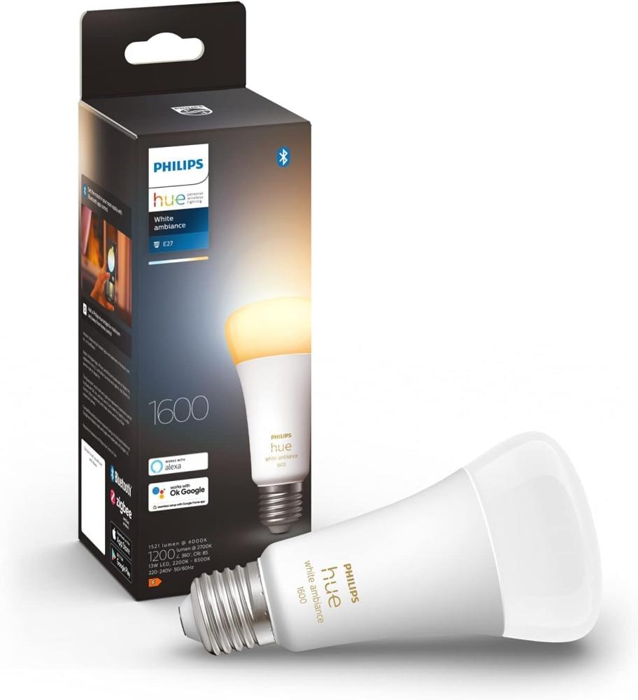 Philips Hue White Ambiance A67 E27 1600 Lumen - 1-Pack Bild 1