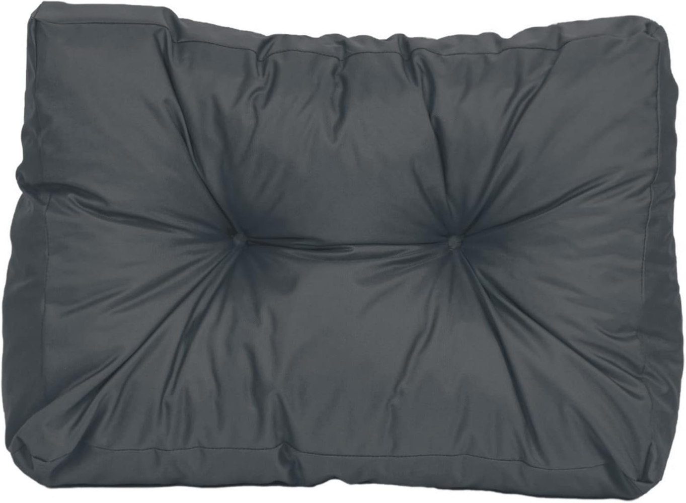 TexDeko® Garden Seitenkissen 60 x 40 x 20/10cm wasserabweisend UV - beständig gesteppt Premium Kissen für Europaletten In- & Outdoor Palettenpolster (Anthrazit) Bild 1