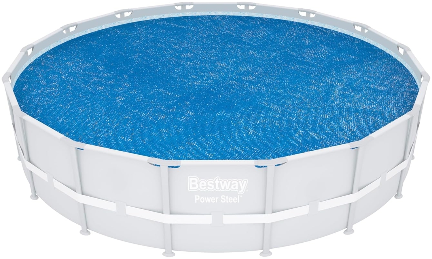PE-Solarabdeckplane Ø 462 cm, blau, rund Bild 1