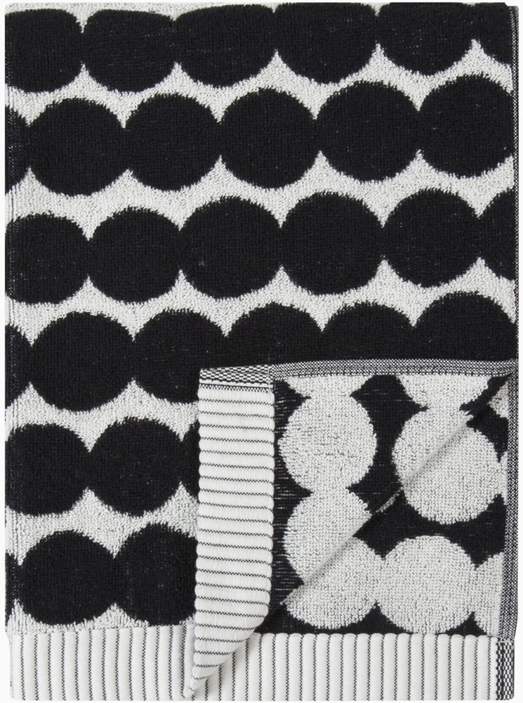 Marimekko Handtuch RÄSYMATTO Gästehandtuch, Baumwolle, schwarz/weiß - 30X50 cm, 100% Baumwolle frottee Bild 1