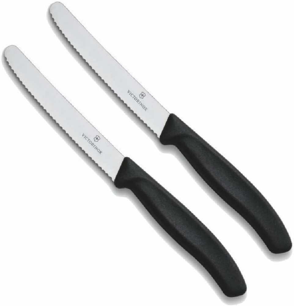 Victorinox | Tafelmesser Swiss Classic | 2 Stück | Schwarz | Swiss Made | ideal auch als Frühstücksmesser Bild 1