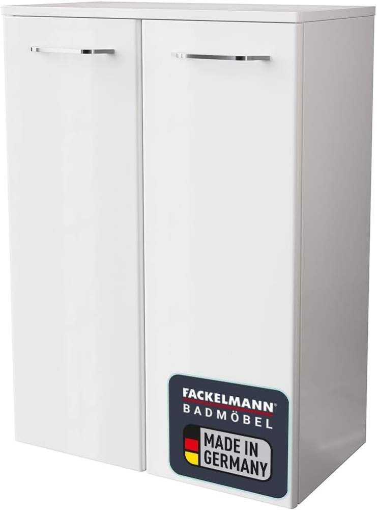 Fackelmann MILANO Doppel Midischrank 60 cm, Weiß Bild 1