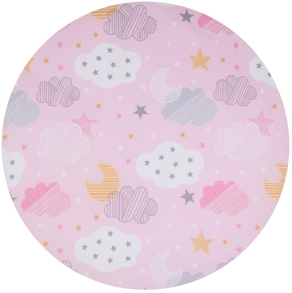 Chipolino 4-teiliges Bettwäsche Set, Kissen, Kissenbezug, Steppdecke, Bettlaken pink Bild 1