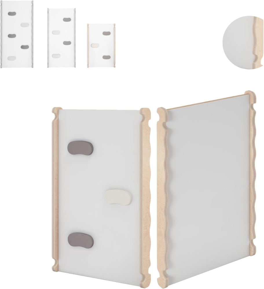 MAMOI® Modernes Mini Kleinkindrutsche für Kletterdreieck | Mini Babyrutsche Indoor aus natürlichem Holz, scandi Design | CE | 100% ECO | Made in EU Bild 1