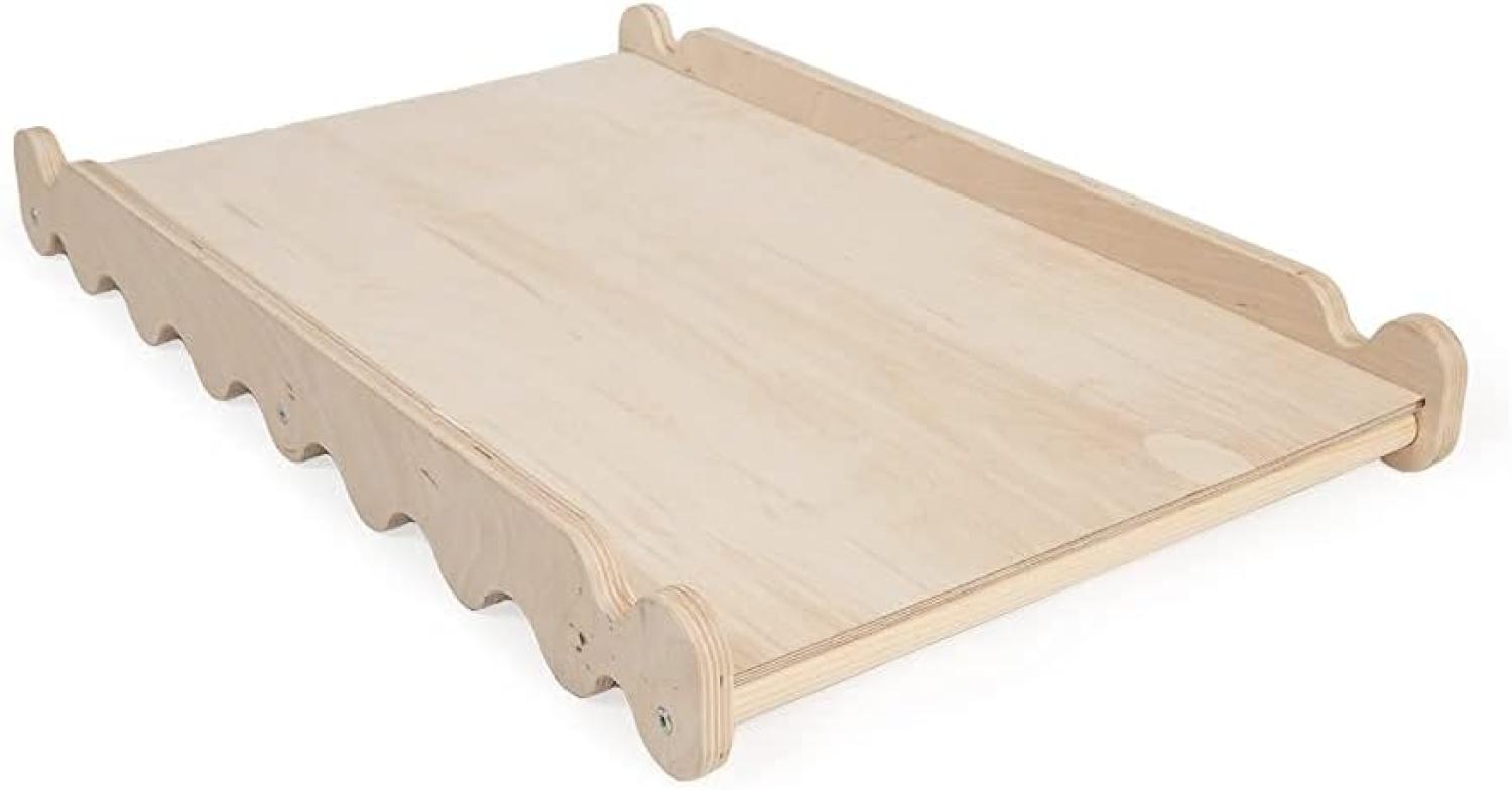 MAMOI® Modernes Mini Kleinkindrutsche für Kletterdreieck | Mini Babyrutsche Indoor aus natürlichem Holz, scandi Design | CE | 100% ECO | Made in EU Bild 1