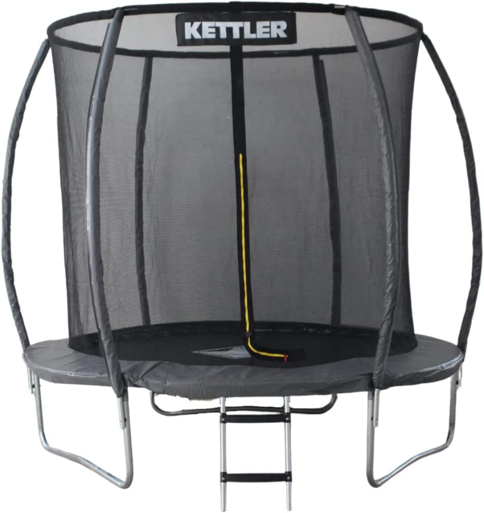 KETTLER Outdoor Trampolin JUMP inkl. Sicherheitsnetz, Schwarz/Grau, Ø 244 cm Bild 1