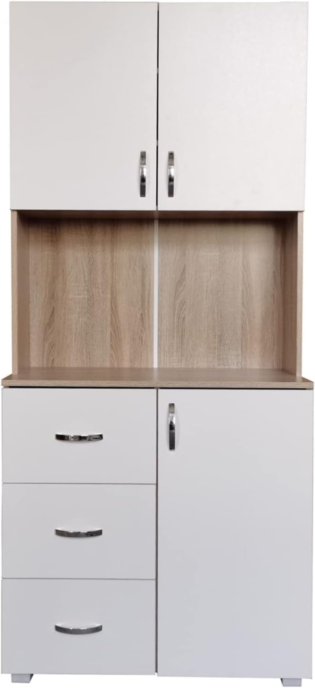 HTI-Line Küchenbuffet Küchenbuffet Blanca (Stück, 1-St, 1x Schrank Blanca, ohne Dekoration) Küchenschrank Hochschrank Bild 1