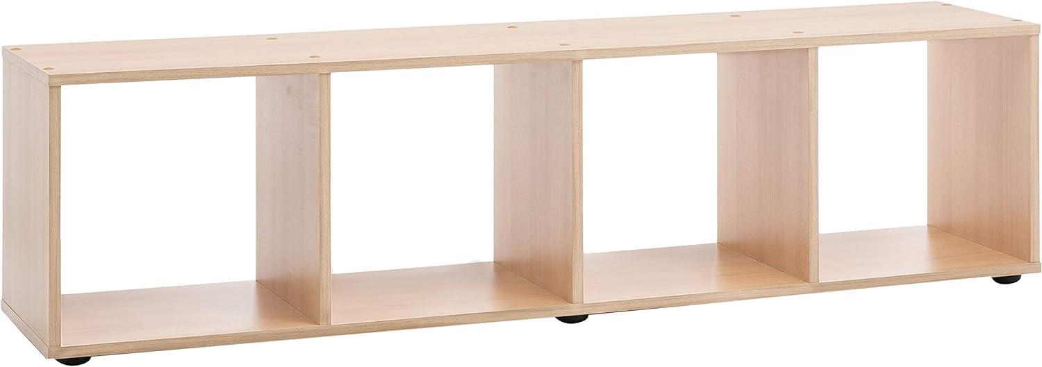 Wilmes Lowboard / Regal mit 4 Fächern Buche Dekor Bild 1