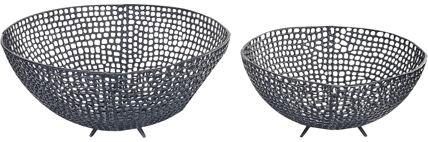 Schmuckschale KRUKUT 2er Set Pulverbeschichtet Schwarz Bild 1