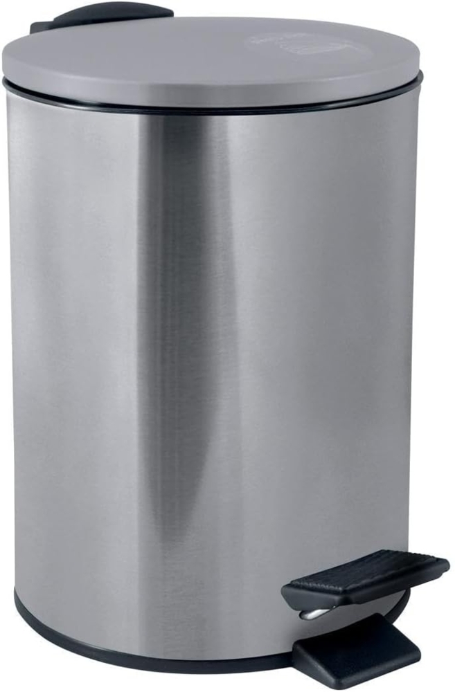 Spirella Kosmetikeimer 3 Liter Edelstahl mit Absenkautomatik und Inneneimer "Adelar" Badezimmer Mülleimer Softclose Abfalleimer Silber Bild 1