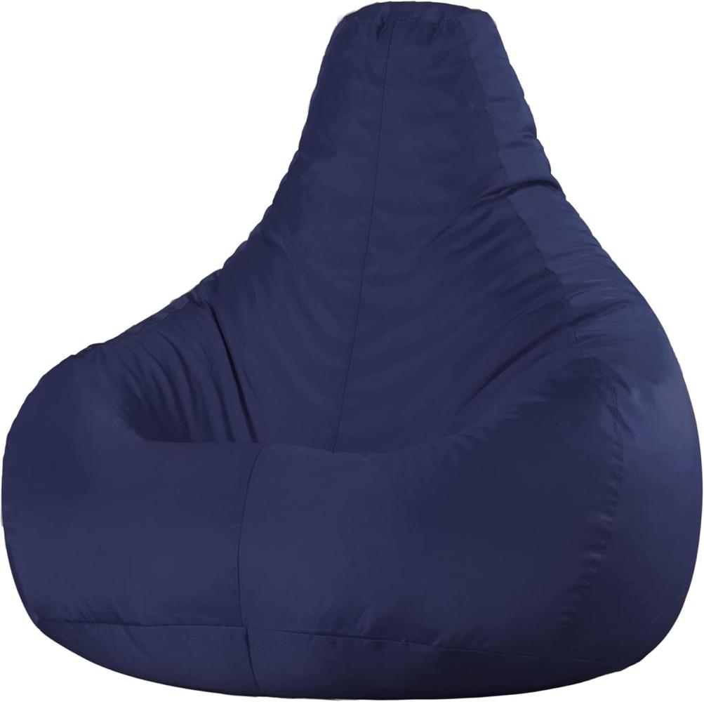 Bean Bag Bazaar Gaming Sitzsack „Recliner“, Gamer Sitzsack für Erwachsene und Kinder, Indoor Outdoor Sitzsack Sessel Gaming mit Füllung (Sitzsack, Dunkelblau) Bild 1