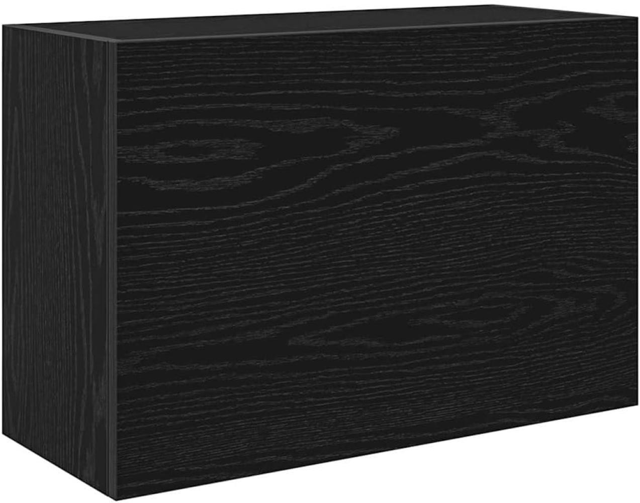 Bad-Wandschrank Schwarz 60x25x40 cm Holzwerkstoff 860068 Bild 1