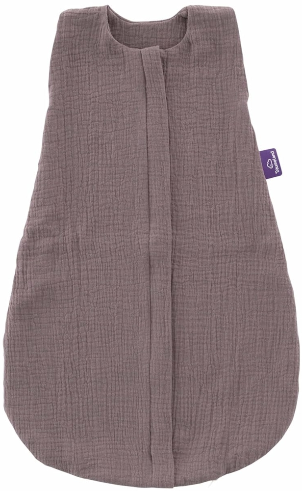 Sommerschlafsack LIEBMICH Baumwollmusselin schokopflaume, Größe 80 Bild 1