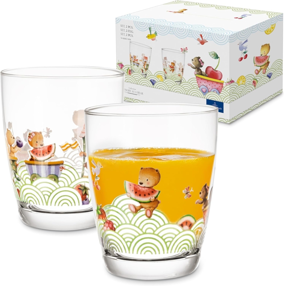 Villeroy & Boch HUNGRY AS A BEAR Kinderglas 2er Set Bild 1