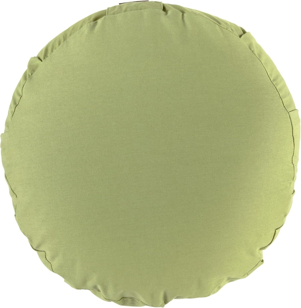 GORILLA SPORTS Bodenkissen Yogakissen - Rund, 100%Baumwolle, Meditationskissen, Sitzhöhe 18cm, Ø 30cm, Sitzkissen, Yoga Bolster, mit Griff, Waschbarer, Farbwahl Bild 1